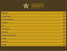 Tablet Screenshot of alabamasheriffs.com